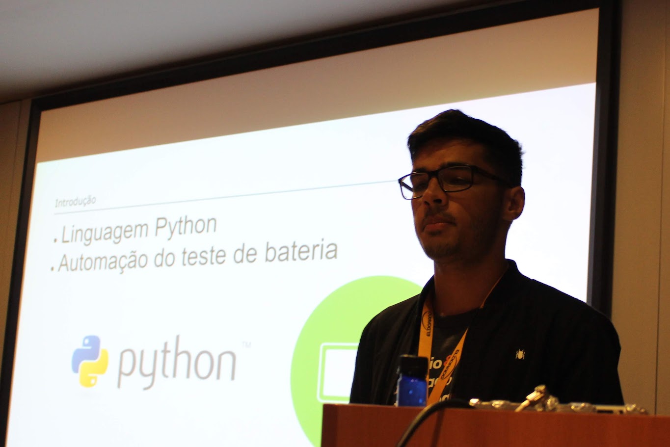 Foto no instituto Eldorado